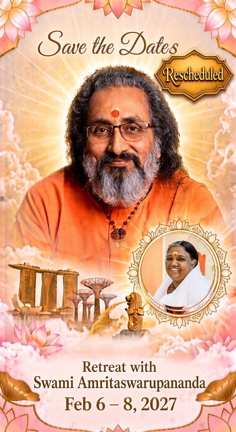 Asia-Pacific Spiritual Retreat with Swami Amritaswarupananda Puri February 6 to 8, 2027